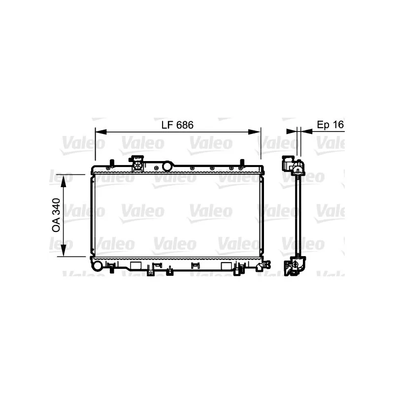 Radiateur, refroidissement du moteur VALEO 735211
