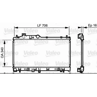 Radiateur, refroidissement du moteur VALEO 735212
