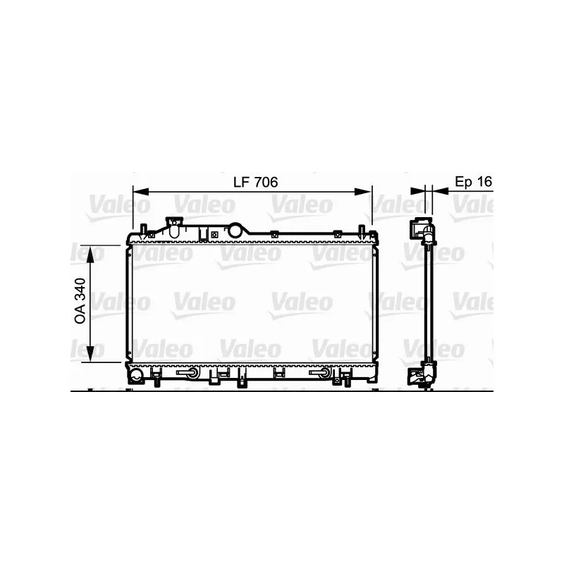 Radiateur, refroidissement du moteur VALEO 735212