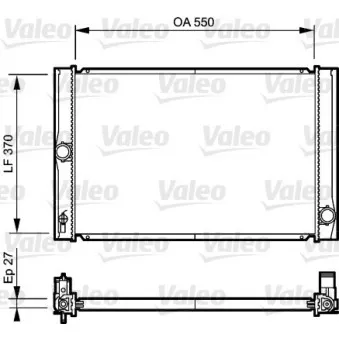 Radiateur, refroidissement du moteur VALEO 735213