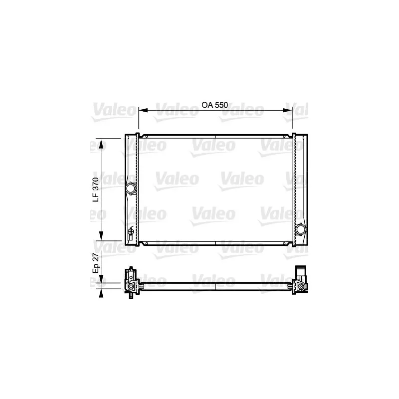 Radiateur, refroidissement du moteur VALEO 735213