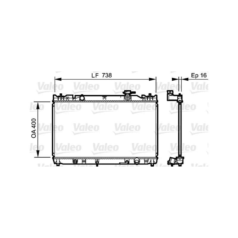 Radiateur, refroidissement du moteur VALEO 735214