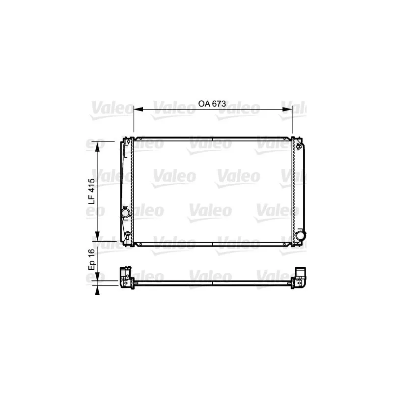 Radiateur, refroidissement du moteur VALEO 735215