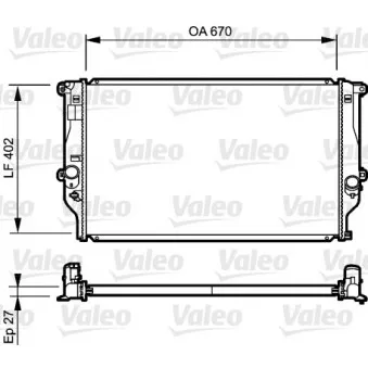 Radiateur, refroidissement du moteur VALEO