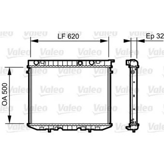 Radiateur, refroidissement du moteur VALEO 735229