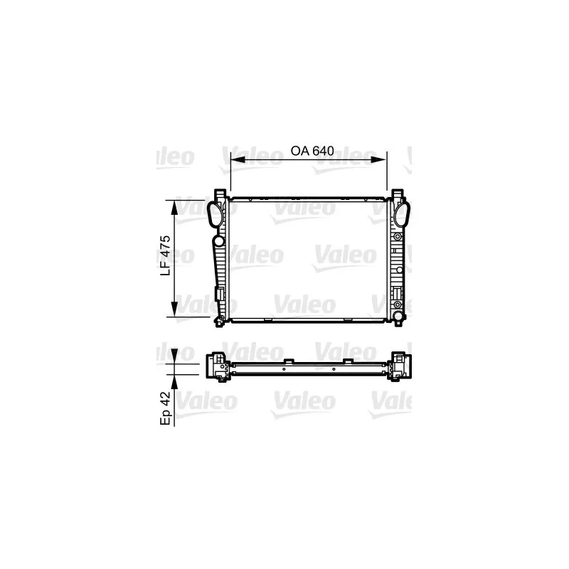 Radiateur, refroidissement du moteur VALEO 735230