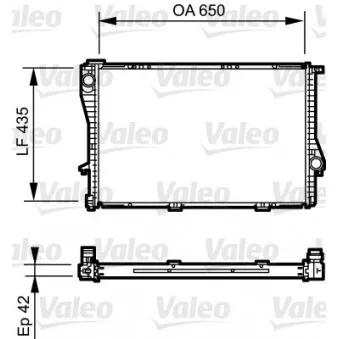 Radiateur, refroidissement du moteur VALEO 735233