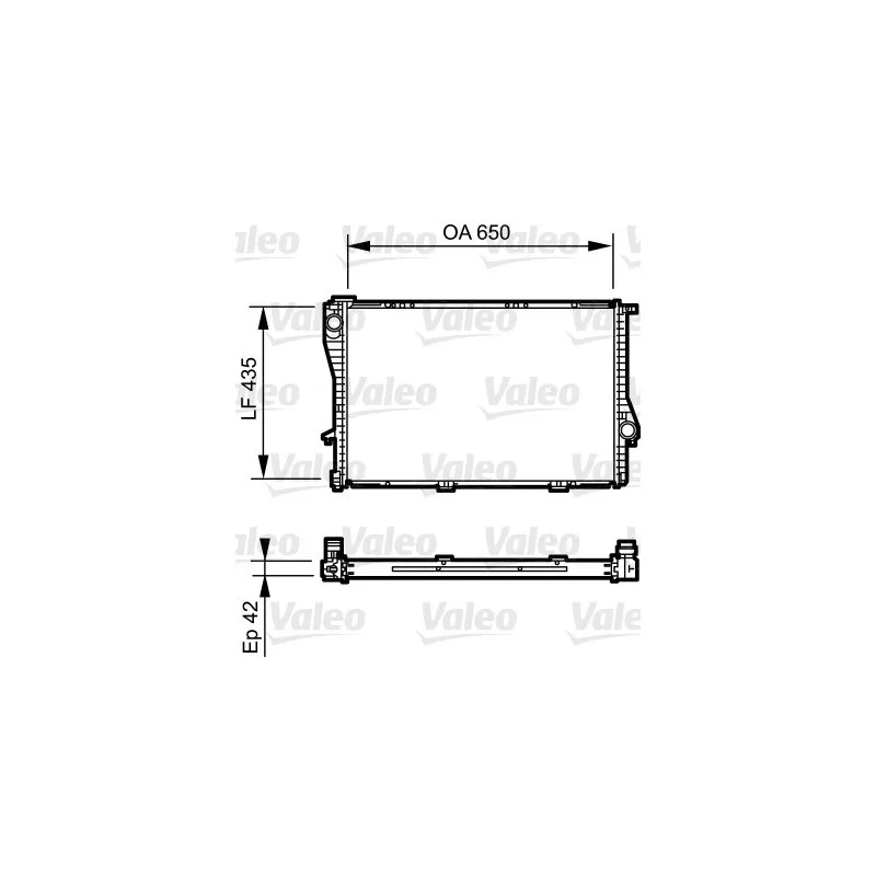 Radiateur, refroidissement du moteur VALEO 735233