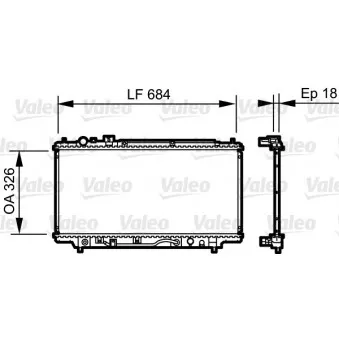 Radiateur, refroidissement du moteur VALEO 735236