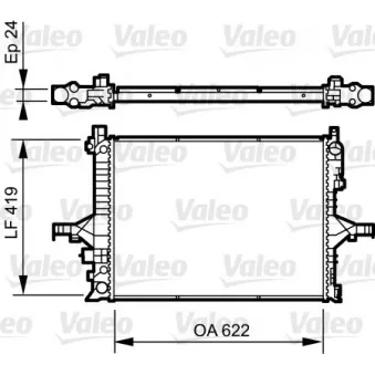 Radiateur, refroidissement du moteur VALEO 735237