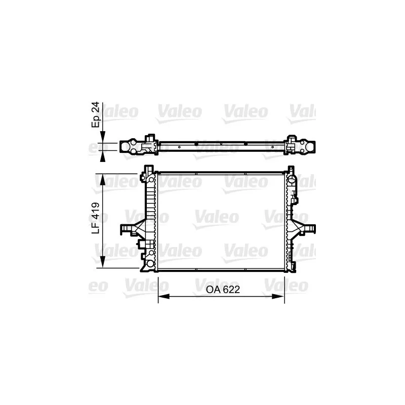 Radiateur, refroidissement du moteur VALEO 735237