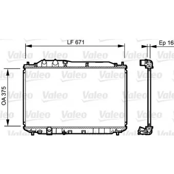Radiateur, refroidissement du moteur VALEO 735238