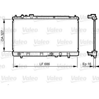 Radiateur, refroidissement du moteur VALEO 735240