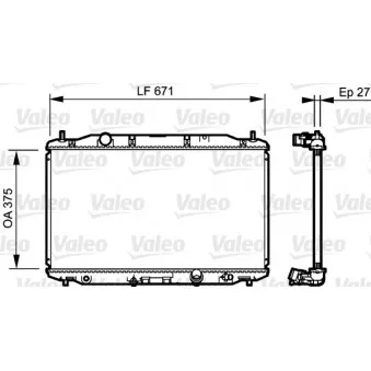 Radiateur, refroidissement du moteur VALEO 735242