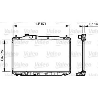 Radiateur, refroidissement du moteur VALEO 735243