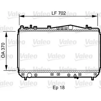 Radiateur, refroidissement du moteur VALEO 735266