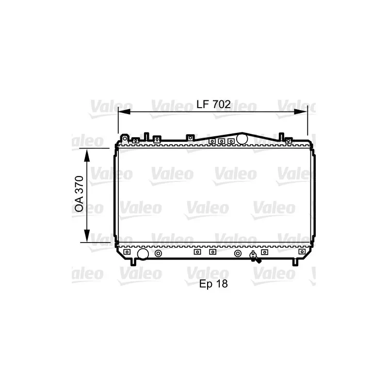 Radiateur, refroidissement du moteur VALEO 735266