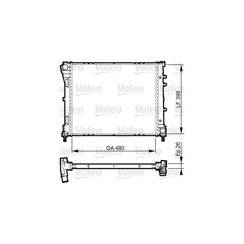Radiateur, refroidissement du moteur VALEO 735273