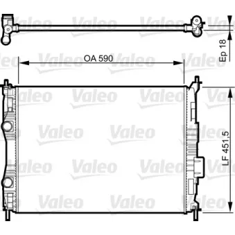 Radiateur, refroidissement du moteur VALEO 735283