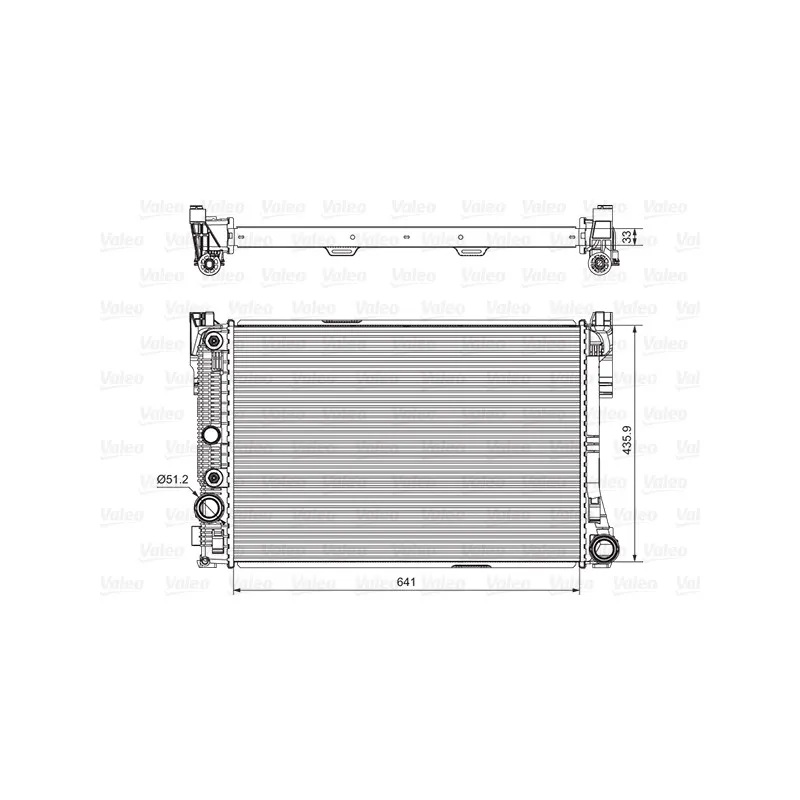 Radiateur, refroidissement du moteur VALEO 735291