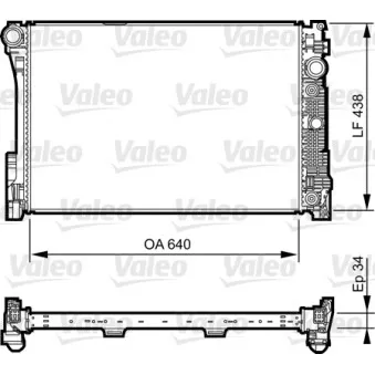Radiateur, refroidissement du moteur VALEO 735292