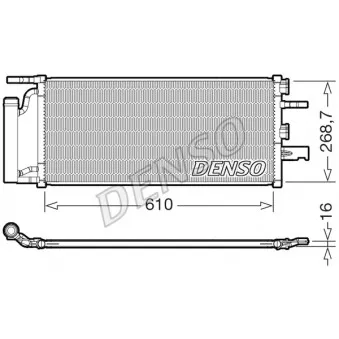 Condenseur, climatisation DENSO DCN05036