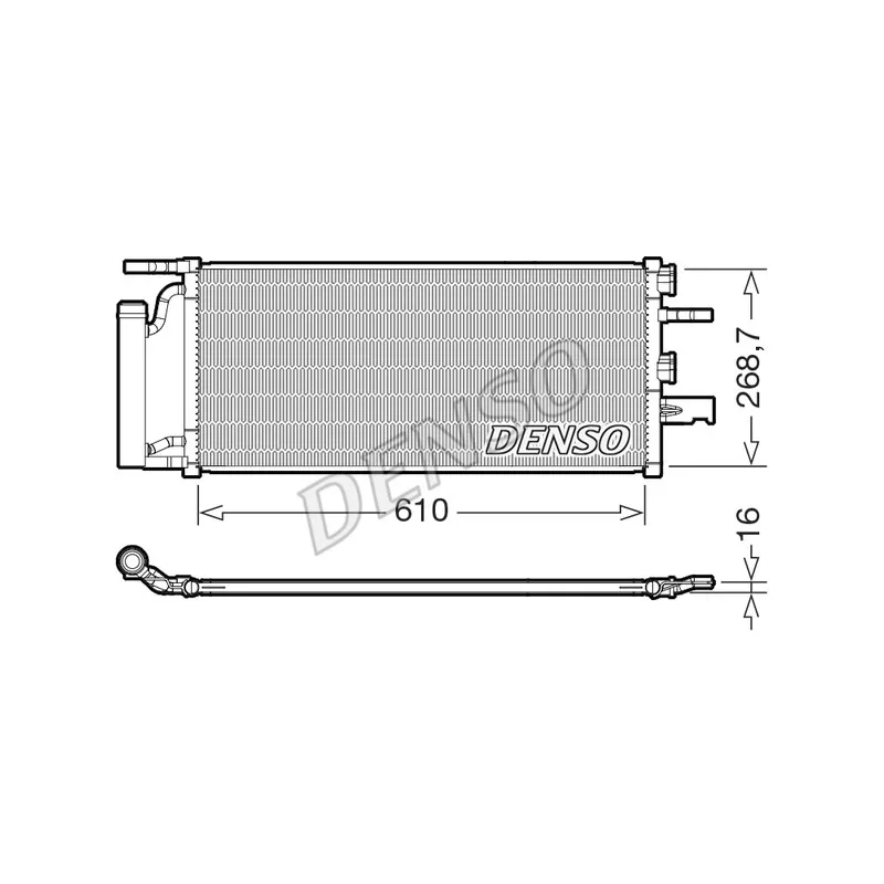 Condenseur, climatisation DENSO DCN05036