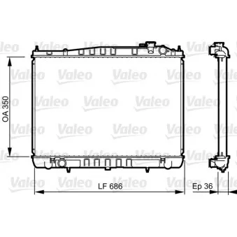 Radiateur, refroidissement du moteur VALEO 735350