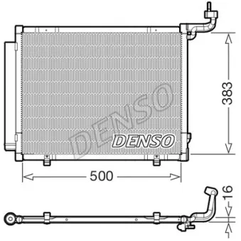 Condenseur, climatisation DENSO DCN10057