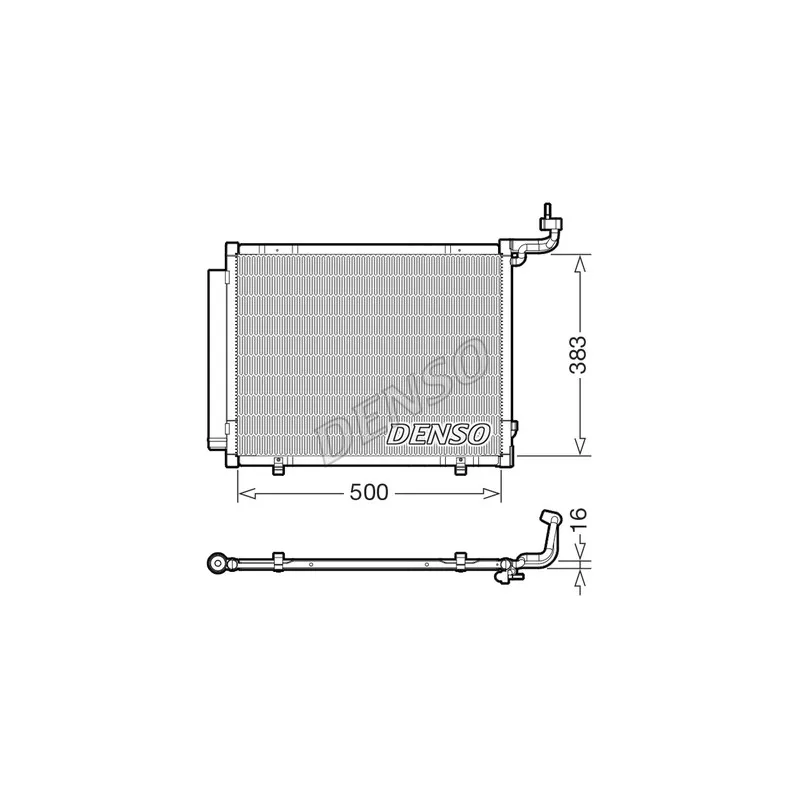 Condenseur, climatisation DENSO DCN10057