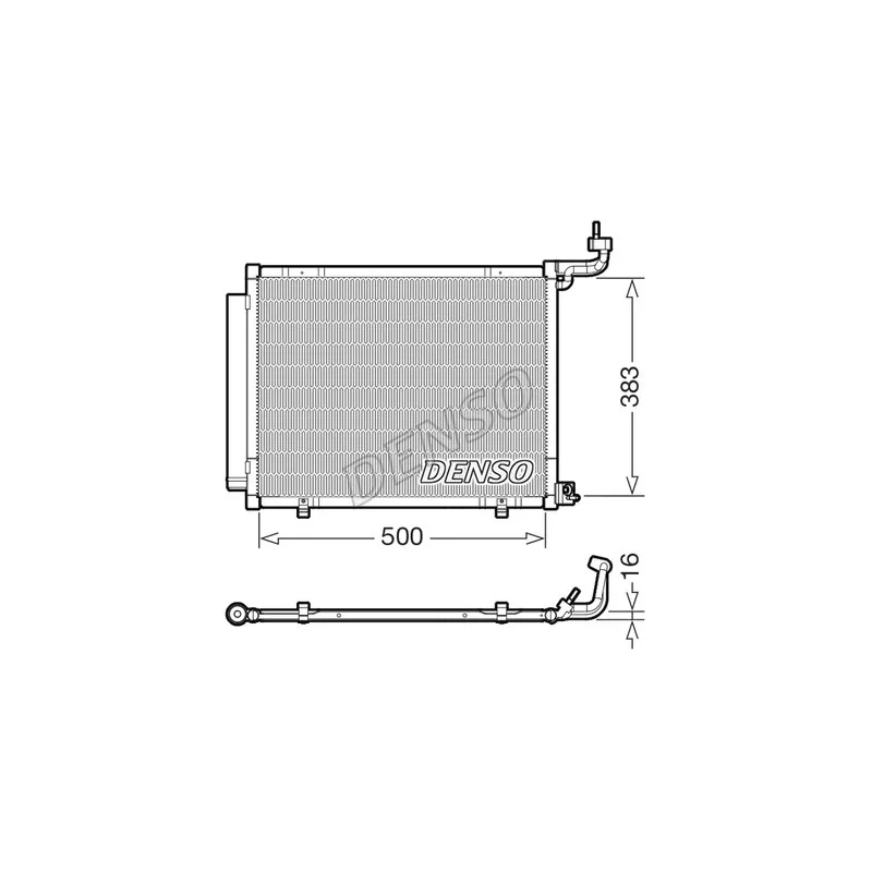 Condenseur, climatisation DENSO DCN10058