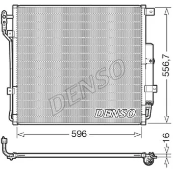 Condenseur, climatisation DENSO DCN14004