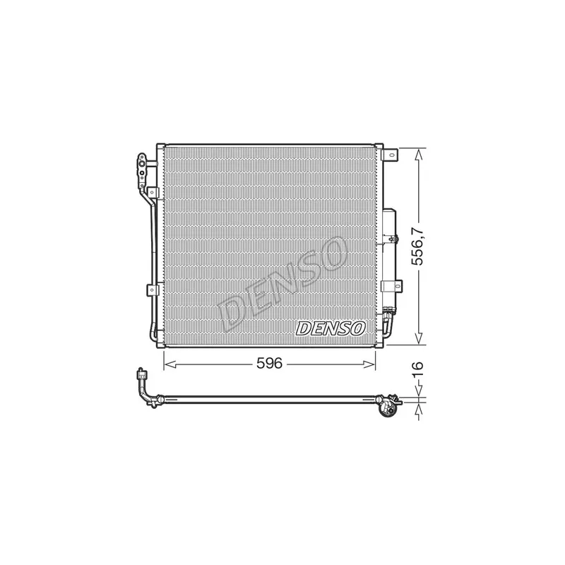 Condenseur, climatisation DENSO DCN14004