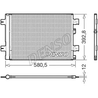 Condenseur, climatisation DENSO DCN37005