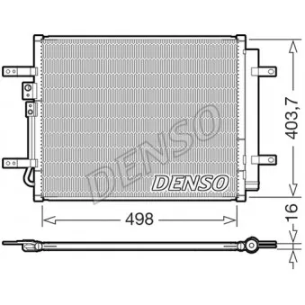 Condenseur, climatisation DENSO DCN41025