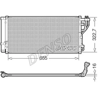 Condenseur, climatisation DENSO DCN43011