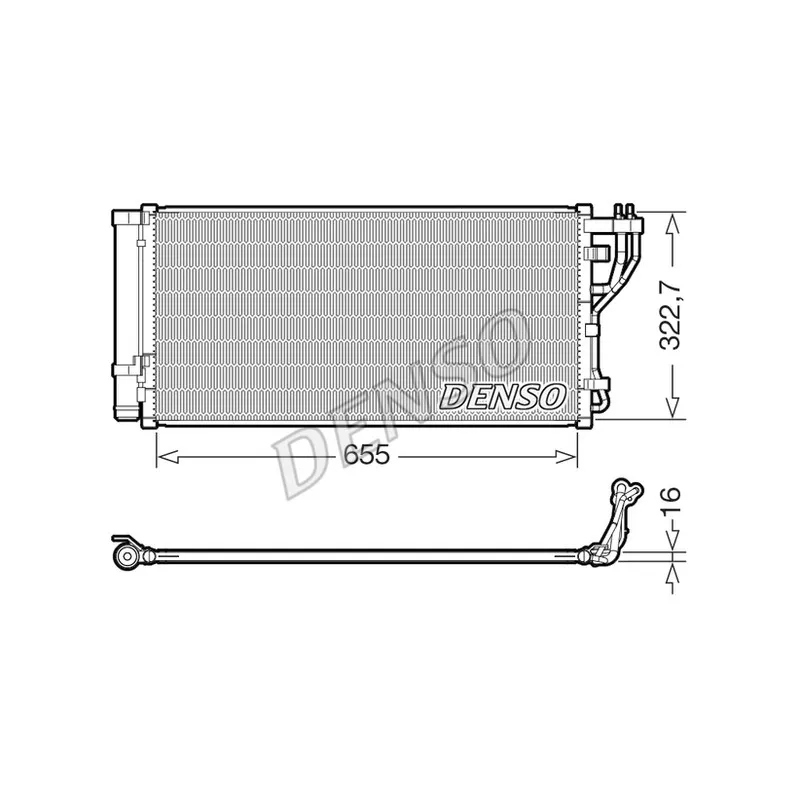 Condenseur, climatisation DENSO DCN43011