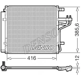 Condenseur, climatisation DENSO DCN43014