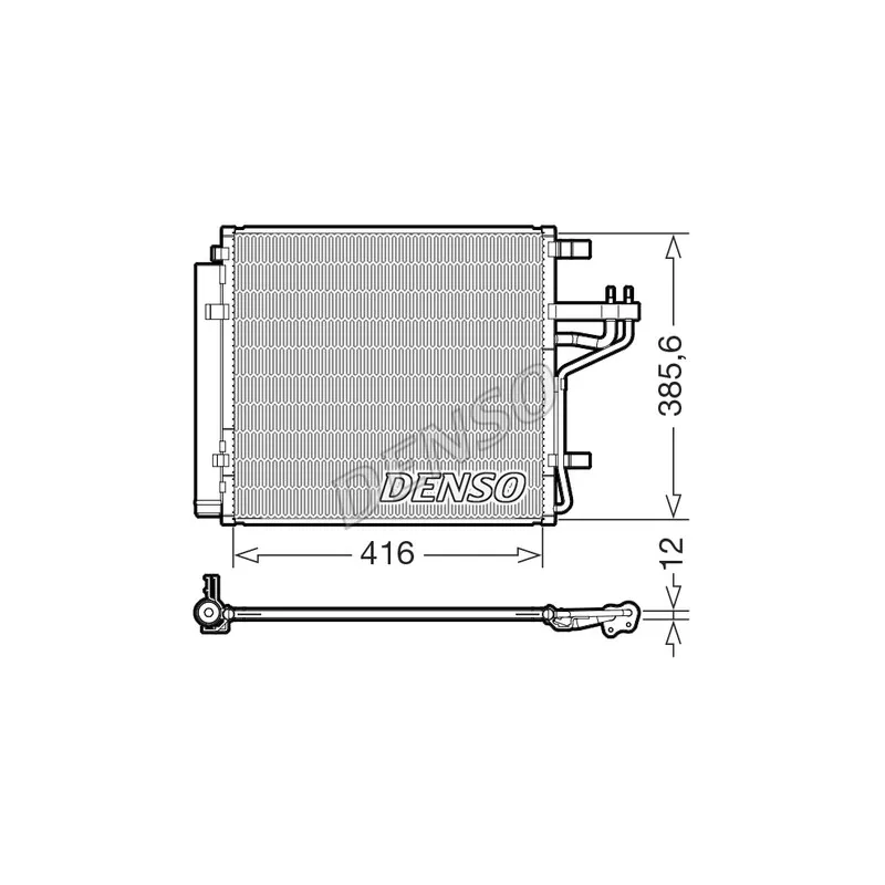 Condenseur, climatisation DENSO DCN43014