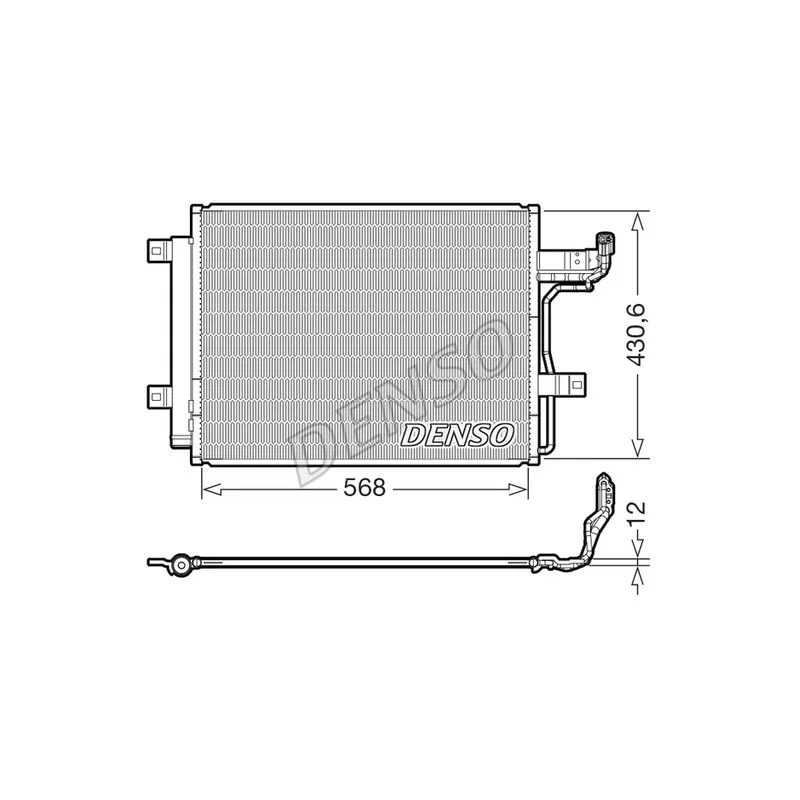 Condenseur, climatisation DENSO DCN44019