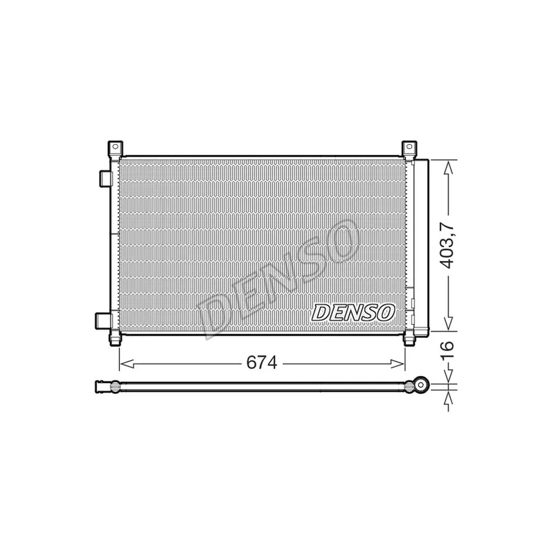 Condenseur, climatisation DENSO DCN46036