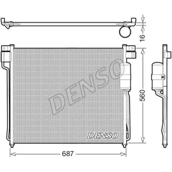 Condenseur, climatisation DENSO DCN46037