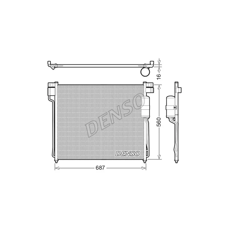 Condenseur, climatisation DENSO DCN46037