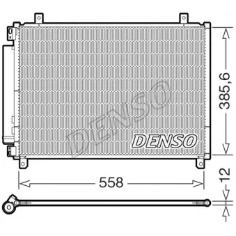 Condenseur, climatisation DENSO DCN47012
