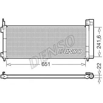 Condenseur, climatisation DENSO DCN50123