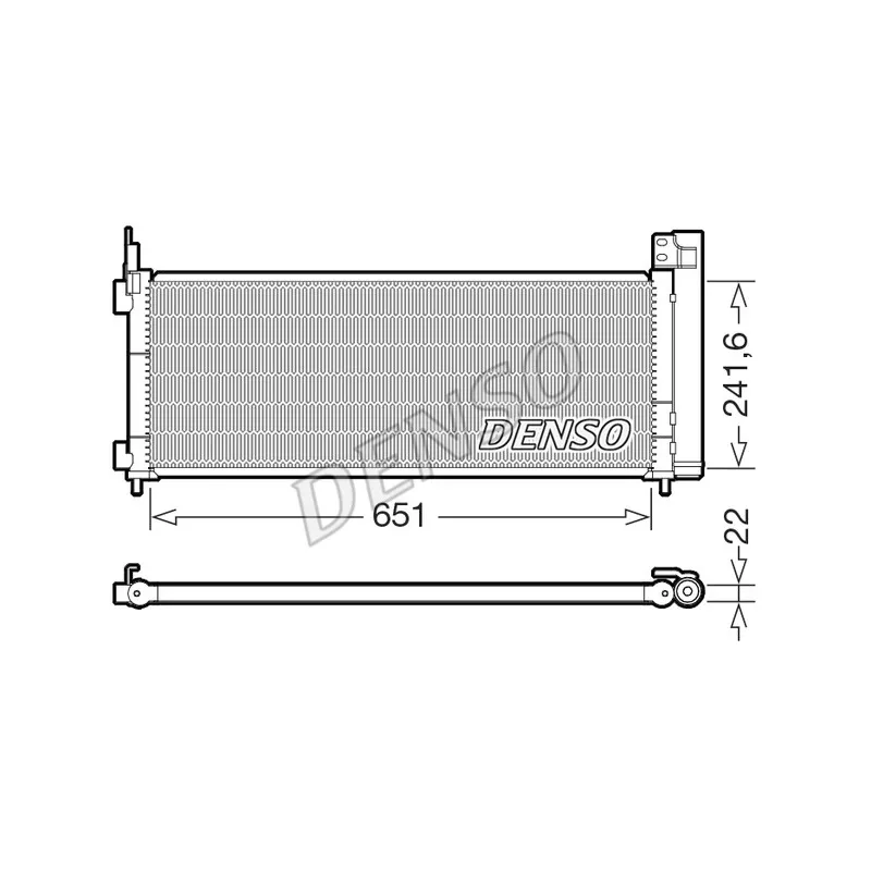 Condenseur, climatisation DENSO DCN50123