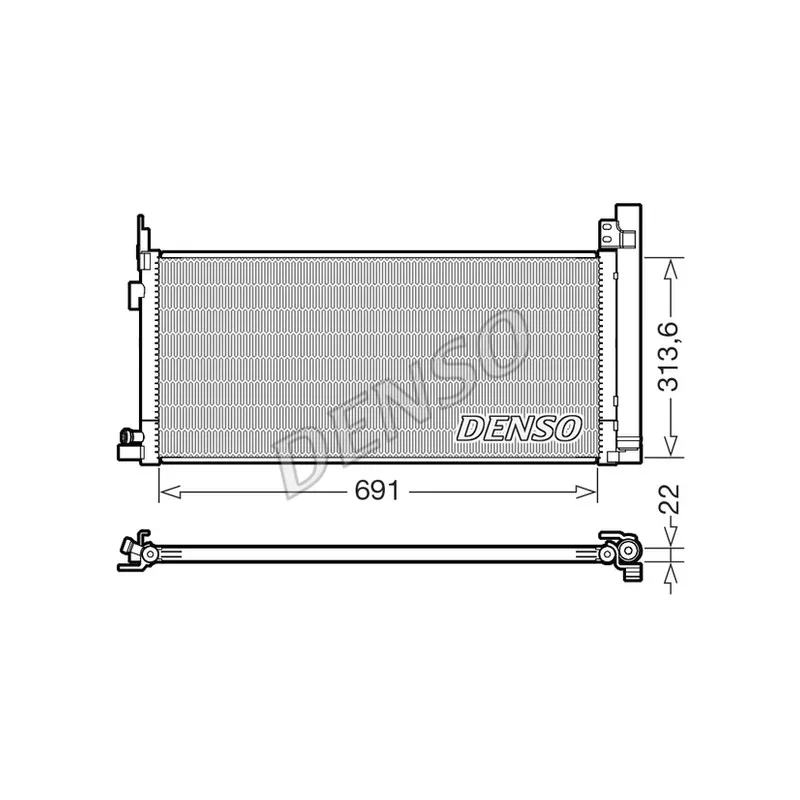 Condenseur, climatisation DENSO DCN50124
