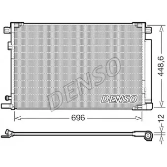Condenseur, climatisation DENSO DCN50128