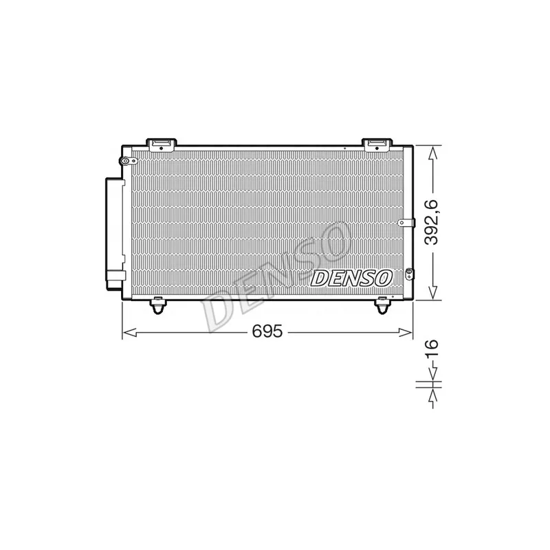 Condenseur, climatisation DENSO DCN50130