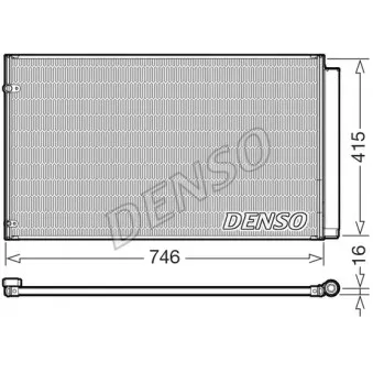Condenseur, climatisation DENSO DCN51017